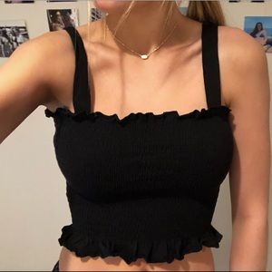 Pacsun Bandito Smocked Tube Top Black (Me to We)